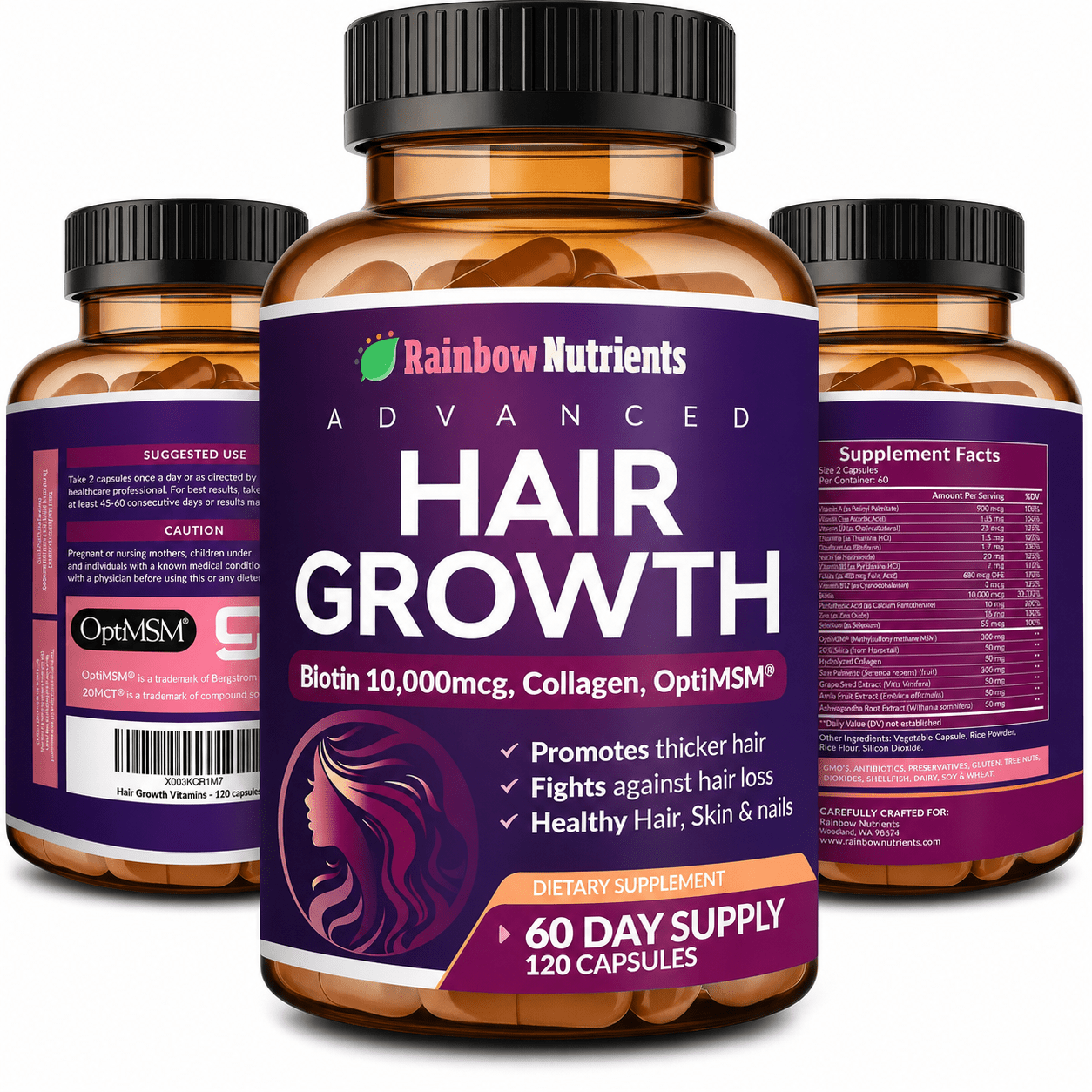 Hair Growth Vitamins - Raízelle Chile